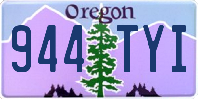OR license plate 944TYI