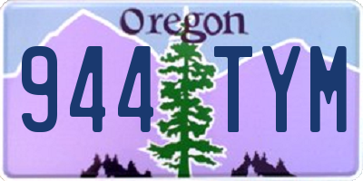 OR license plate 944TYM