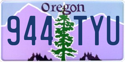 OR license plate 944TYU