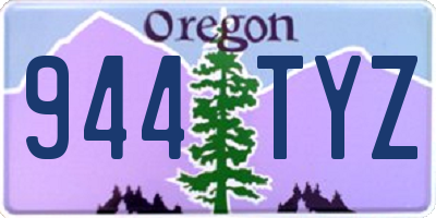 OR license plate 944TYZ