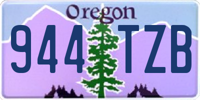 OR license plate 944TZB