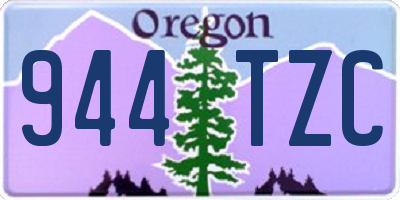 OR license plate 944TZC
