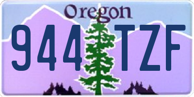 OR license plate 944TZF