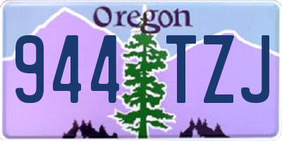 OR license plate 944TZJ