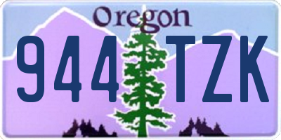 OR license plate 944TZK