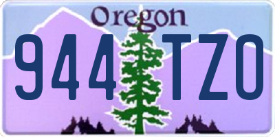 OR license plate 944TZO