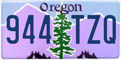 OR license plate 944TZQ