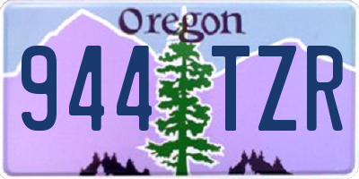 OR license plate 944TZR