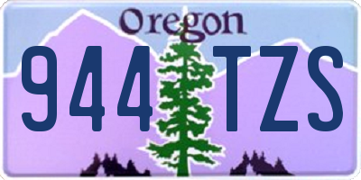 OR license plate 944TZS