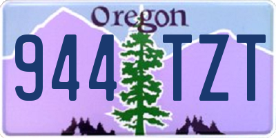 OR license plate 944TZT