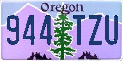 OR license plate 944TZU