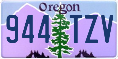 OR license plate 944TZV