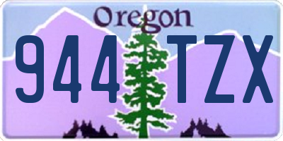 OR license plate 944TZX
