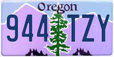 OR license plate 944TZY