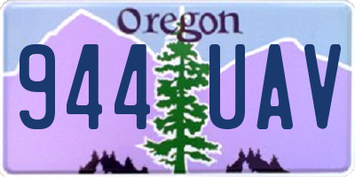 OR license plate 944UAV