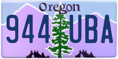 OR license plate 944UBA