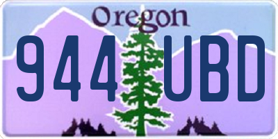 OR license plate 944UBD