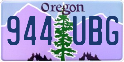 OR license plate 944UBG