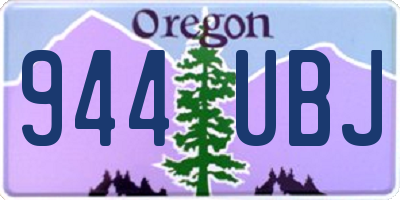 OR license plate 944UBJ