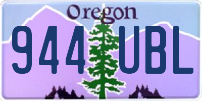 OR license plate 944UBL