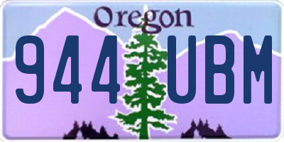 OR license plate 944UBM
