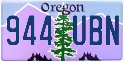 OR license plate 944UBN