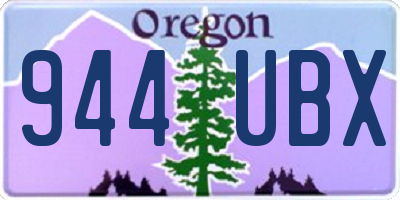 OR license plate 944UBX