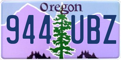 OR license plate 944UBZ