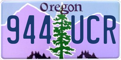 OR license plate 944UCR