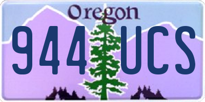 OR license plate 944UCS