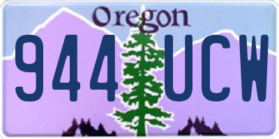 OR license plate 944UCW