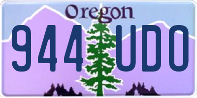OR license plate 944UDO