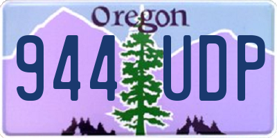 OR license plate 944UDP