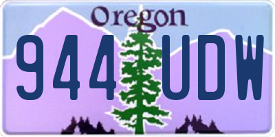 OR license plate 944UDW