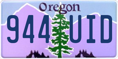 OR license plate 944UID