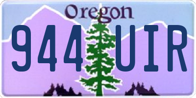 OR license plate 944UIR