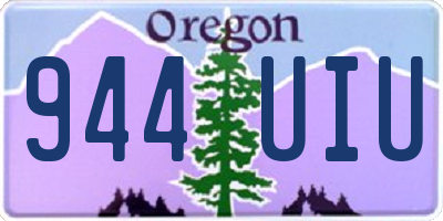 OR license plate 944UIU