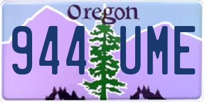 OR license plate 944UME