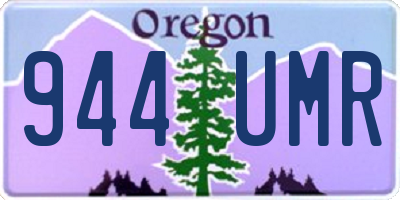 OR license plate 944UMR