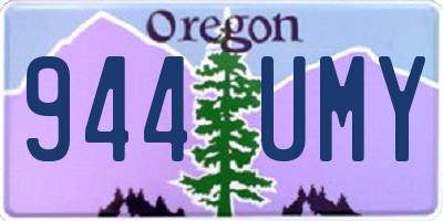 OR license plate 944UMY