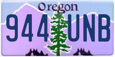 OR license plate 944UNB