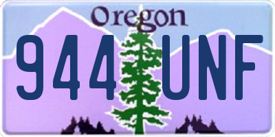 OR license plate 944UNF