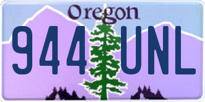 OR license plate 944UNL