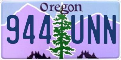 OR license plate 944UNN