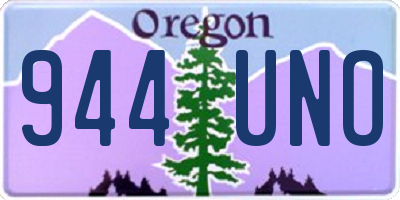 OR license plate 944UNO