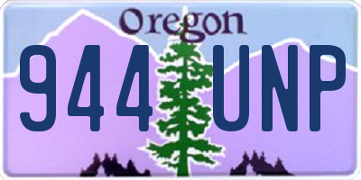 OR license plate 944UNP
