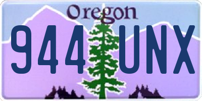 OR license plate 944UNX