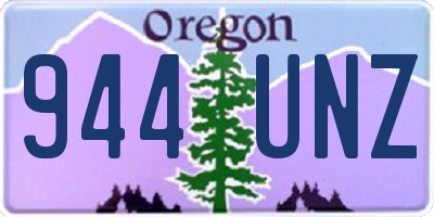 OR license plate 944UNZ
