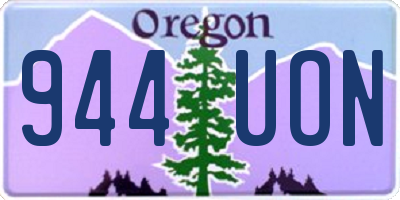 OR license plate 944UON