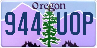 OR license plate 944UOP